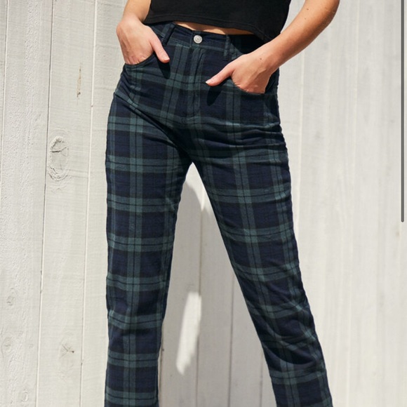 Brandy Melville Denim - BRANDY plaid pants